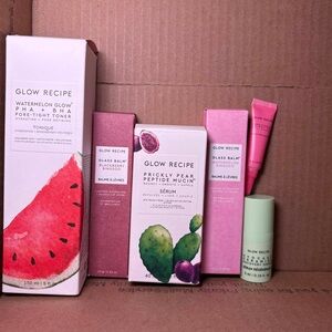 Glow Recipe Skincare Set with Pink and Green Packaging